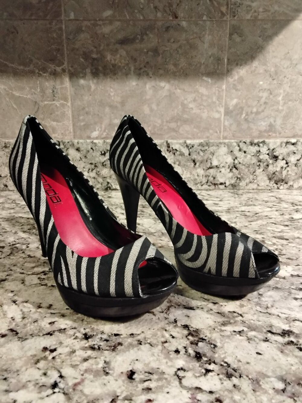 Moda Women's Textile High Heels Size 8M #344